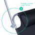 Folding Sun Lounger with Sun Shade - Black